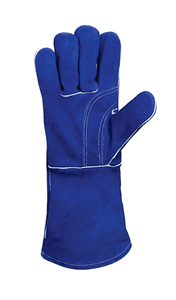 14-Inch <b>Long</b> Leather Welding & Work <b>Gloves</b> – Extreme Heat Resistant Split Cowhide Protective <b>Gloves</b> - Product Image 5