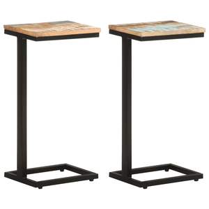 Ensemble de 2 tables d'appoint de salon de couleurs assorties - Product Image 1
