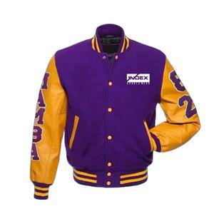 เสื้อแจ็คเก็ตวาร์ซิตี้ผ้าขนสัตว์กันลมสำหรับผู้ชายรุ่นใหม่ล่าสุดจาก INDEX SPORTSWEAR สไตล์มหาวิทยาลัยแนวสตรีทแฟชั่นลำลองสำหรับฤดูหนาว - Product Image 1