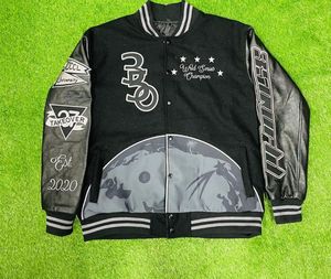 Top Trending Wool Body Leather Sleeves Varsity Jacket Custom Embroidery Logo Screen Print Varsity Jacket for Men - Product Image 1