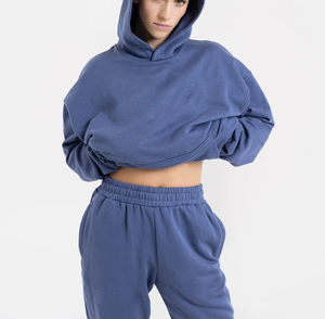 Nueva Llegada, Sudadera con Capucha para Mujer, Diseño Personalizado con Logotipo, Sudadera de Forro Polar, Manga Larga, Hombros Caídos, con Bolsillo - Product Image 3