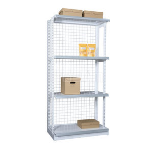 Étagères gondoles en L robustes, fabrication directe d'usine, 48W 17D TL, étagère en métal platine, capacité de 80 à 120 kg, perforation, supermarché - Product Image 4