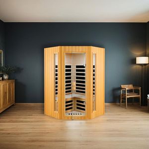 Sauna Interior de Infrarrojos Lejanos para Dos Personas, Fabricada con Madera de Hemlock - Product Image 3