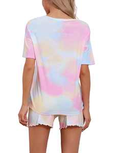 96% polyester 4% spandex It has passed professionally Women's new wholesale <b>set</b> <b>Tie</b> <b>dye</b> amazing design <b>set</b> Stylish and flexible - Product Image 3
