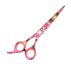 Ciseaux de coiffure professionnels en acier inoxydable rose décoratif, lame affûtée, pour droitiers, ciseaux de salon de coiffure - Product Image 3