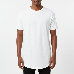 Camisetas Casuales para Hombre, Sin Arrugas, para Uso Diario, con Dobladillo Curvo, de Algodón y Poliéster, Diseño Liso, Personalizables - Product Image 5