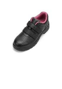 Chaussure industrielle légère à semelle simple densité en PU avec doublure en maille rose, idéale pour la construction en usine, avec embout en acier – Forte demande - Product Image 4