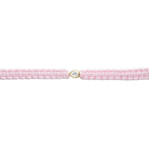 Pulsera Fina Clásica Ajustable para Mujer de Oro 14K con Diamante CVD Cultivado en Laboratorio F VVS VS de Corte Pera, Cordón de Macramé Azul Marino y Baño de Rodio - Product Image 4
