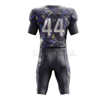 Uniforme de football américain en polyester haute performance, respirant, léger, design athlétique pour les entraînements et les matchs d'équipe