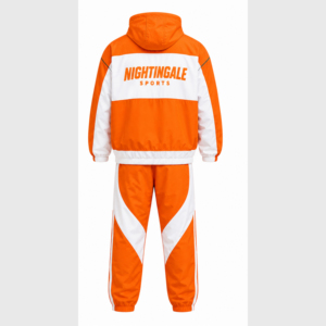 Conjunto de Chaqueta y Pantalón Cortavientos de Lona Personalizada para Hombre, con Capucha y Logotipo Personalizado en la Parte Delantera, Traje Deportivo Impermeable de Nailon - Product Image 3