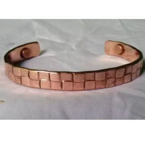 Unisex Stylish Vintage Star Design Solid Copper Cuff <b>Bracelet</b> Premium Quality Handmade <b>Crystal</b> Fashion Accessory Bangle Jewelry - Product Image 1