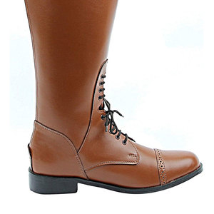 Botas de equitación de cuero de alta calidad TWILL SPORTS con suela resistente y duradera para trabajo en establos y equitación. - Product Image 3