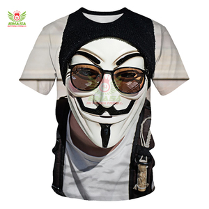 Camiseta Blanca para Sublimación, Manga Corta, Cuello Redondo, Tela de Poliéster Ligera, para Hombre, Duradera, Resistente al Lavado, Color Vibrante, Estilo Vintage, Corte Ajustado - Product Image 5