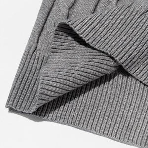 เสื้อสเวตเตอร์แขนยาวผู้ชายไล่เฉดสี แฟชั่นกันยับ ผ้าถักโพลีเอสเตอร์ ระบายอากาศดี คอกลม สำหรับฤดูใบไม้ร่วงและฤดูหนาว ผ้าฝ้ายผสม - Product Image 6