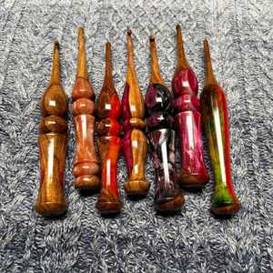 Handmade Wooden Resin <b>Crochet</b> <b>Hook</b>-Ergonomic Eco-Friendly Durable Round Shape Customizable Length & Thickness - Product Image 4