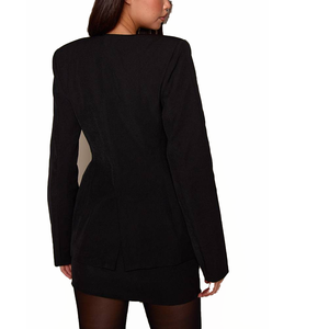 Traje de Negocios para Mujer, Blazer Entallado, Manga Larga, Corte Slim, Chaqueta Formal de Oficina, Logotipo Personalizado, Venta al Por Mayor, OEM, ODM, Tallas Grandes - Product Image 4