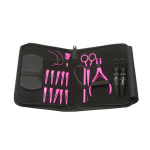 Kit d'outils de précision pour extensions de cheveux avec pinces, aiguilles à boucle, crochets, perles et clips pour l'installation professionnelle d'extensions de cheveux - Product Image 6