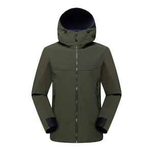 <b>Men's</b> <b>Yellow</b> Hooded Waterproof PU <b>Jacket</b> With Zipper Closure And Pockets For Winter Outdoor Wear - Product Image 4