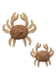 Juego de Adornos de Cangrejo de Océano Hechos a Mano de Primera Calidad, Decoración de Ratán, Material Ecológico para Niños, Adorno de Pared para Dormitorio Infantil - Product Image 1
