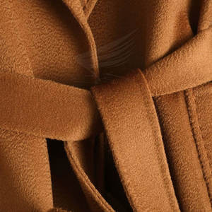 เสื้อโค้ทยาวผู้หญิงใส่สบายสำหรับฤดูหนาว ทรงหลวม ผ้าแคนวาสผสมขนสัตว์ ระบายอากาศได้ดี เสื้อคลุมลำลอง - Product Image 5