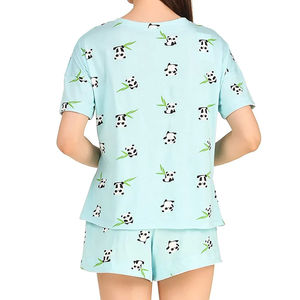 Conjunto de camiseta y pantalones cortos de alta calidad para mujer, fabricado en fábrica, con logo personalizado, color sólido, conjunto de 2 piezas, conjunto de verano para mujer, transpirable. - Product Image 6