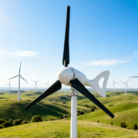 Générateur éolien hors réseau 12V, turbine à axe horizontal à 3 pales, puissance nominale 400W, pales en fibre de nylon renforcée pour systèmes de camping-cars et marins