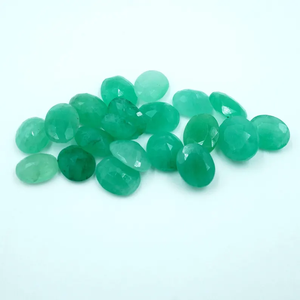 Lot de pierres précieuses rubis vertes facettées, forme ovale (37,5 carats, 20 pièces) HAYAAT GEMS, traitées thermiquement, 7x9mm & 8x10mm mélangées - Product Image 5