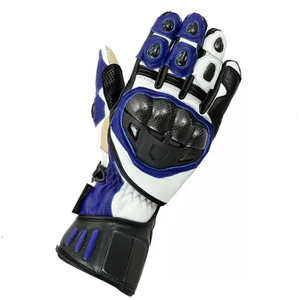 Guantes de Motocicleta de Cuero Personalizados, con Pantalla Táctil, Transpirables, de Dedo Completo, para Motocross, Deportes al Aire Libre, Ligeros, con Protección UV - Product Image 2