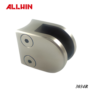 ALLWIN Stainless Steel 304/316 5570TR Security Plate Square Edge Glass Clamp Polished Surface Standard INCH Metric Measurement - Product Image 2