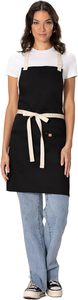 Unisex Adult Apron Black with Two Front Pockets and Adjustable Straps - Product Image 6