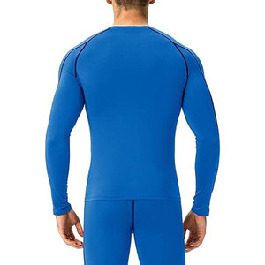 Men Gym Compression Under <b>Base</b> <b>Layer</b> Tops <b>Long</b> <b>Sleeve</b> Quick Dry Sports Athletic Workout Compression T-Shirts - Product Image 3