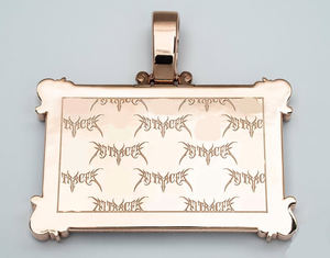 Colgante de Plata de Ley 925 Bañado en Oro con Diamantes de Moissanita Personalizados Estilo Rapper Hip Hop, Diseño Tarjeta de Crédito Iced Out - Product Image 4