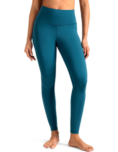Leggings pour femmes en Spandex/Polyester, doux, élastiques, taille haute, avec cordon de serrage, écologiques, pour entraînement, course, yoga, gym - Product Image 1