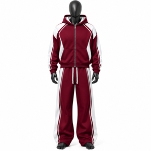 Conjunto Deportivo Personalizado con Logotipo, Sudadera con Capucha, Manga Larga, Color Sólido, Ropa Deportiva Urbana para Adultos, Otoño, 100% Algodón, con Bolsillo Lateral - Product Image 5
