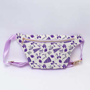 Riñonera de nailon impermeable con estampado personalizado – Riñonera, bandolera y bolso de cintura para mujer con cremallera - Product Image 1