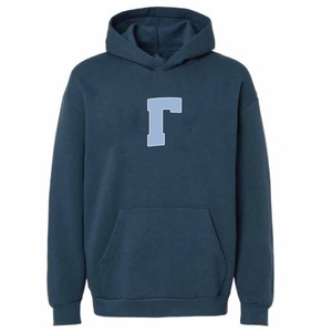 Sudadera con Capucha Personalizada para Fraternidad Griega, de Felpa Gruesa, con Apliques de Letras en Chenilla, Estilo Universitario |   Mar |   Azul - Product Image 5