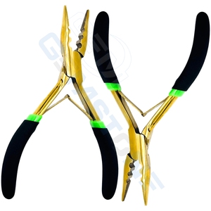 Pinzas Profesionales de Acero Inoxidable para Extensiones de Cabello, 5.5 Pulgadas, Anillos de 1.5mm/3mm/5mm, Duraderas y Reutilizables para Uso Comercial, Micro Anillos - Product Image 4