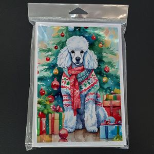 Lunatique A7 Taille 5x7 Cartes Vierge Paquet de 8 Cartes de Voeux de Noël avec Enveloppes avec Design Caniche - Product Image 3
