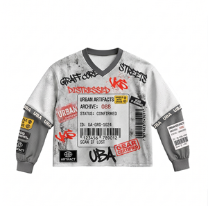 100% cotton T-shirt for men loose fit printed Mens Double Layer 240 GSM Cotton Double Layer Graphic Streetwear Tee - Product Image 4