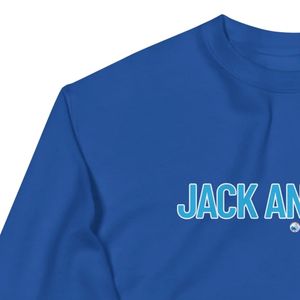 Sweat-shirt à col rond avec logo Royal Blue Jack and Jill of America, pull décontracté à manches longues, style unisexe, vêtements à porter au quotidien - Product Image 3