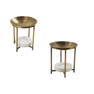 Quemador de Incienso Decorativo de Latón y Mármol, Ideal para Decoración del Hogar, Acabado Pulido Brillante de Alta Calidad - Product Image 5