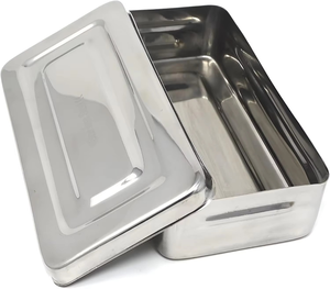 ชุดเครื่องมือผ่าตัดเล็กแบบพื้นฐาน 13 ชิ้น พร้อมกล่องสแตนเลส กรรไกร คีม และที่จับเข็ม ชุดอุปกรณ์ผ่าตัด - Product Image 1