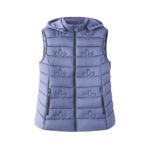 Haut à capuche gaufré ajusté et tendance, gilet sans manches léger, chaud et confortable pour le quotidien et les aventures en plein air - Product Image 3