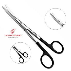 Tijeras Curvas Kaye Serradas SuperCut, Instrumento Quirúrgico de Acero Inoxidable, Corte de Precisión Fino, Herramienta para Cirugía General - Product Image 1