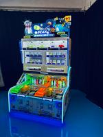 Set Permainan Bowling Mini Portabel Kualitas Terbaik Mesin Game Arcade Meja Dalam Ruangan Berbahan Fiberglass Dapat Diisi Ulang Berbahasa Inggris 1 Koin