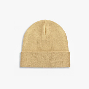 Bonnet unisexe noir en acrylique tricoté 100 %, bonnet d'hiver de couleur unie, style décontracté pour adultes, circonférence de la tête 56-58 cm - Product Image 6