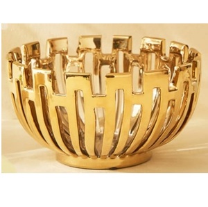 Plato de Metal de Latón con Diseño de Hojas, Hecho a Mano, para Servir Ensaladas, Frutas Secas, Papas Fritas, Bocadillos de Frutas - Product Image 4