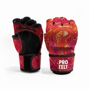 Guantes de Sparring de Cuero Duraderos para Artes Marciales, Taekwondo y Kickboxing, Acolchados, Ligeros y Cómodos, sin Dedos, para Adultos - Product Image 4