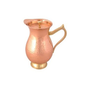 Vintage Hammered Copper Water Pitcher Durable <b>Jug</b> for <b>Drinks</b> Party Use Pure Copper <b>Jug</b> Pitcher On Sale - Product Image 5