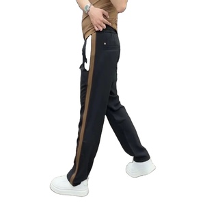 ¡Novedad de 2025! Pantalones de chándal informales de lana Polar con puños, pantalones forrados de lana con Cintura elástica de Color sólido, pantalones deportivos cálidos de pierna recta - Product Image 6